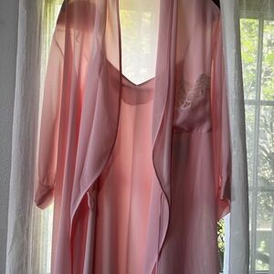 Vintage Natori slip and robe